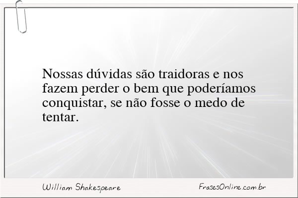 Frase de William Shakespeare