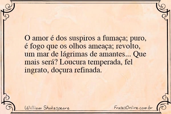 Frase de William Shakespeare