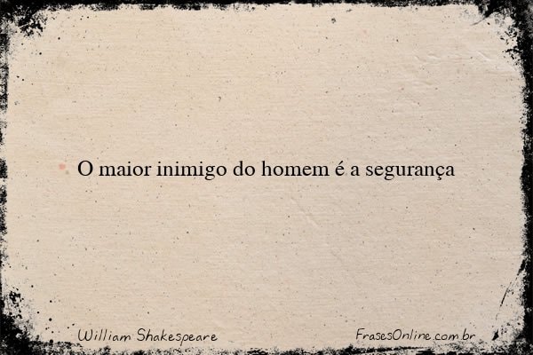 Frase de William Shakespeare