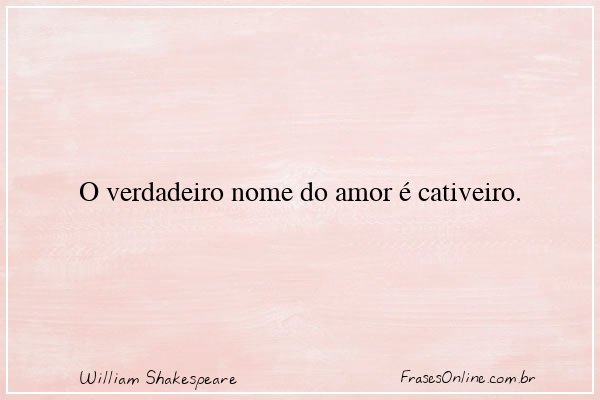 Frase de William Shakespeare