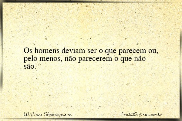 Frase de William Shakespeare