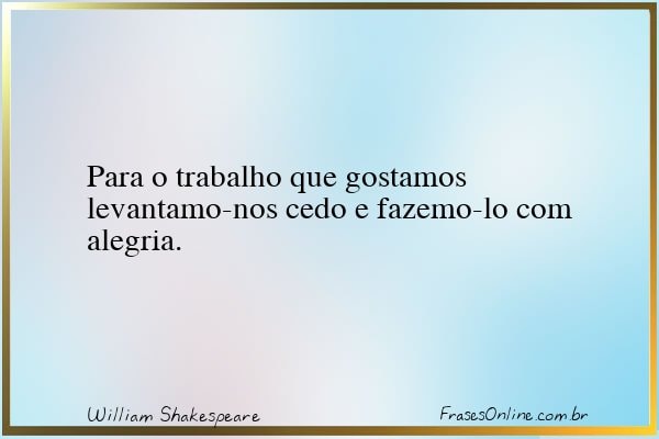 Frase de William Shakespeare