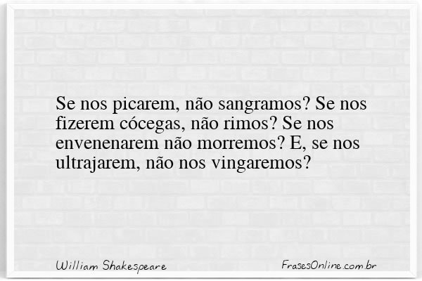 Frase de William Shakespeare