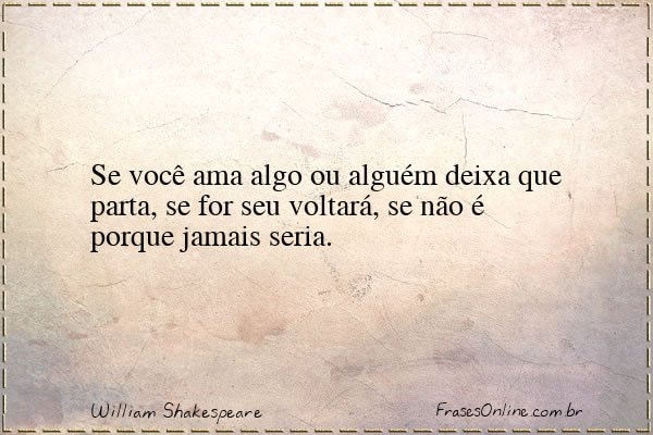 Frase de William Shakespeare