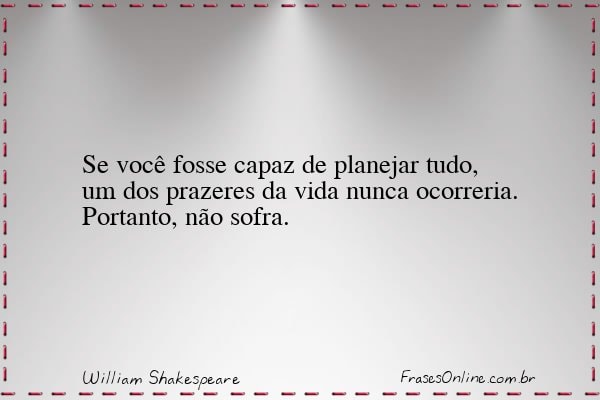 Frase de William Shakespeare