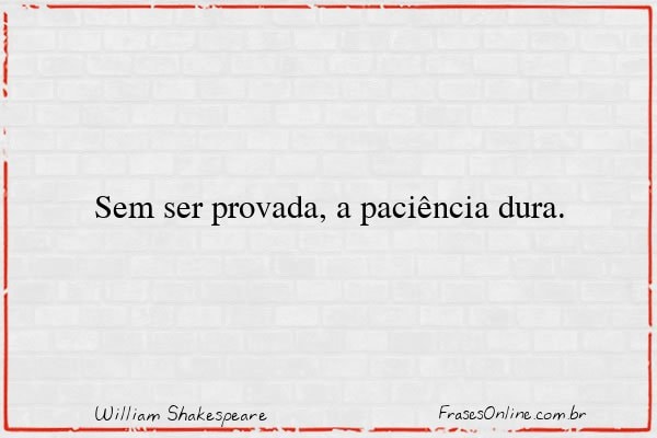 Frase de William Shakespeare