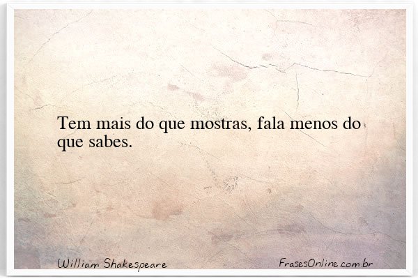 Frase de William Shakespeare