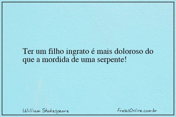 Frase de William Shakespeare