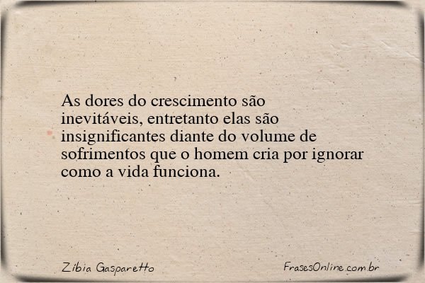 Frase de Zíbia Gasparetto